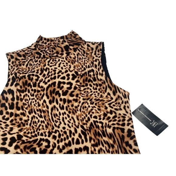 INC International Concepts Women's Animal-Print Mock-Neck Tank Top, XS - Picture 10 of 10